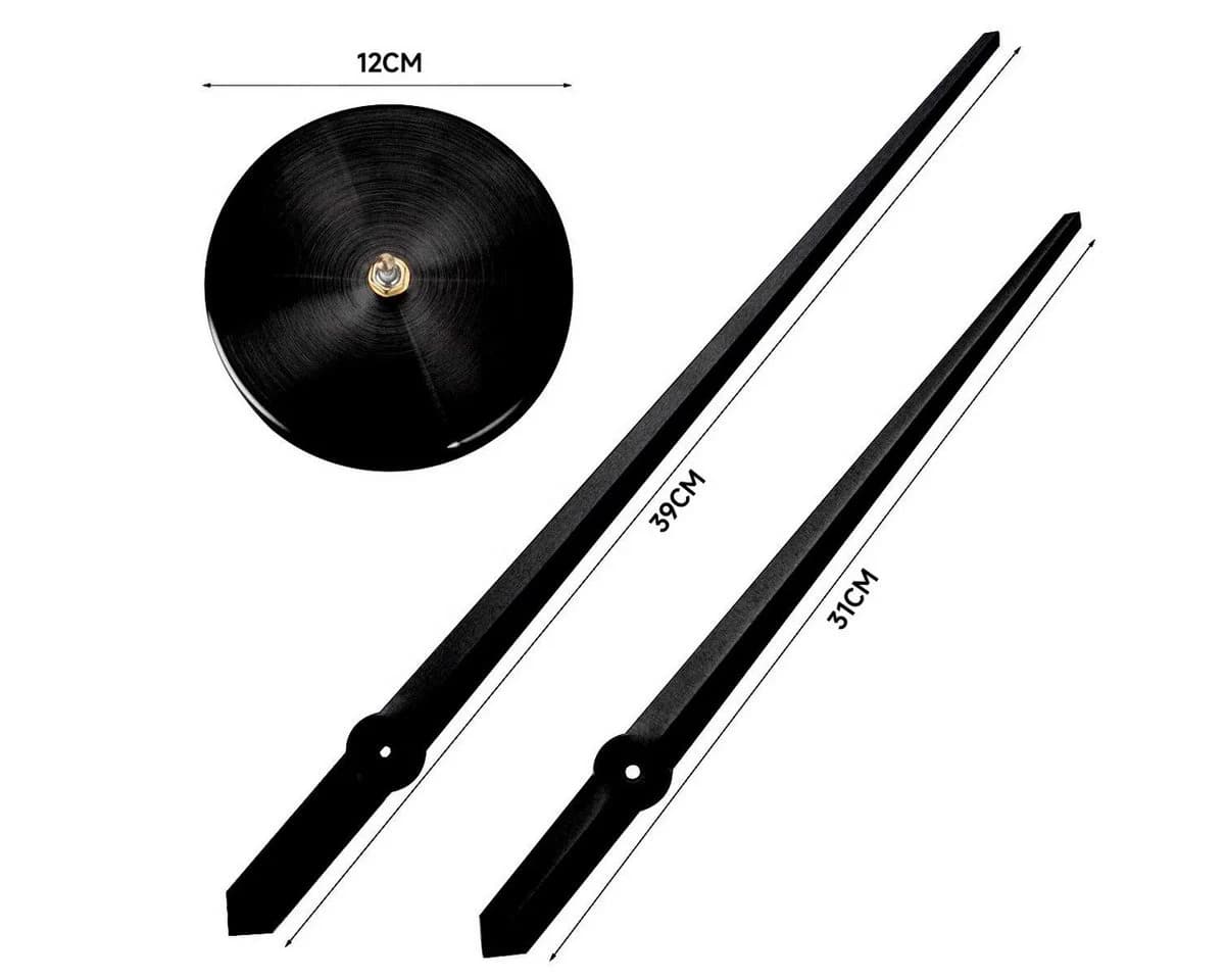 MOPUEA DIY Wanduhr 80-120cm 3D Acryl Spiegel Lautlos - Bild 4