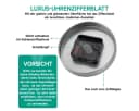 MOPUEA DIY Wanduhr 80-120cm 3D Acryl Spiegel Lautlos Bild 5
