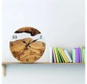 MOPUEA Wanduhr 30cm Transparent Gehärtetes Glas Rahmenlos Bild 3
