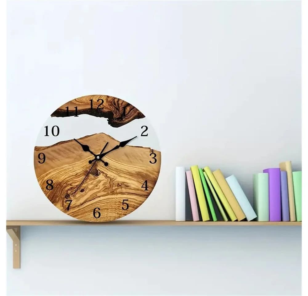 MOPUEA Wanduhr 30cm Transparent Gehärtetes Glas Rahmenlos - Bild 3