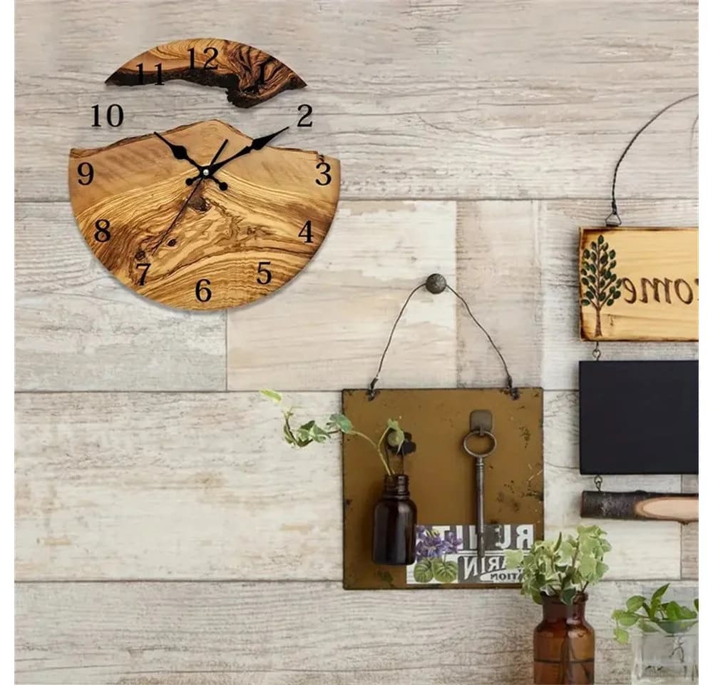 MOPUEA Wanduhr 30cm Transparent Gehärtetes Glas Rahmenlos - Bild 4