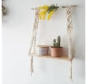 MOPUEA Makramee Wandbehang Beige Handgefertigt Boho Stil Bild 2