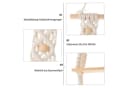 MOPUEA Makramee Wandbehang Beige Handgefertigt Boho Stil Bild 5