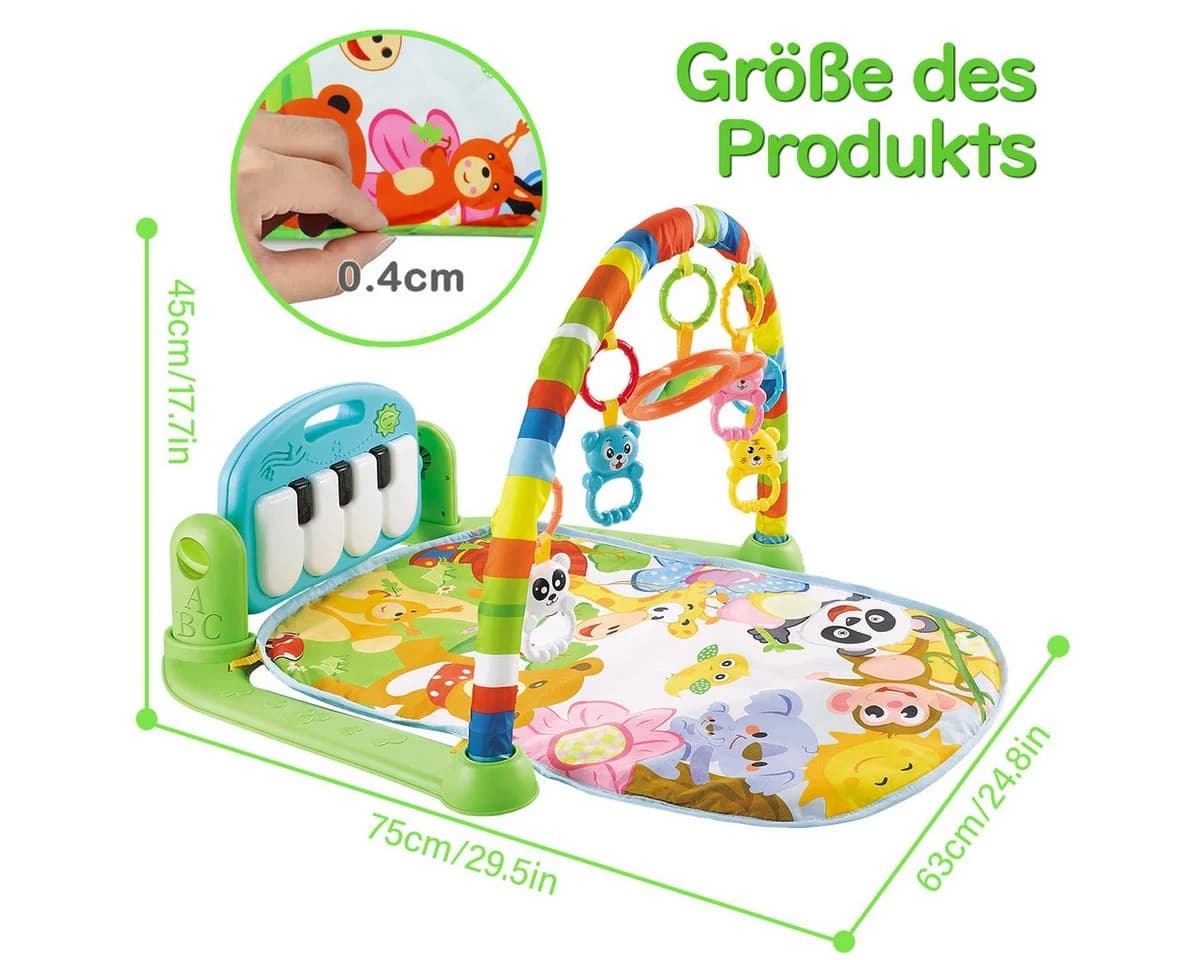 MOPUEA Krabbeldecke mit Klavier, Licht & Musik - Bild 4