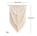 MOPUEA Makramee Wandbehang Boho Wanddeko Beige Bild 1
