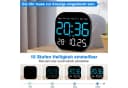 MOPUEA Digitale LED-Wanduhr mit Fernbedienung, 7-Zoll-Display, Timer & Countdown Bild 1