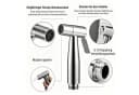 MOPUEA Bidetarmatur 3er-Set Edelstahl Handbrause mit Halter Bild 1