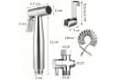 MOPUEA Bidetarmatur 3er-Set Edelstahl Handbrause mit Halter Bild 5