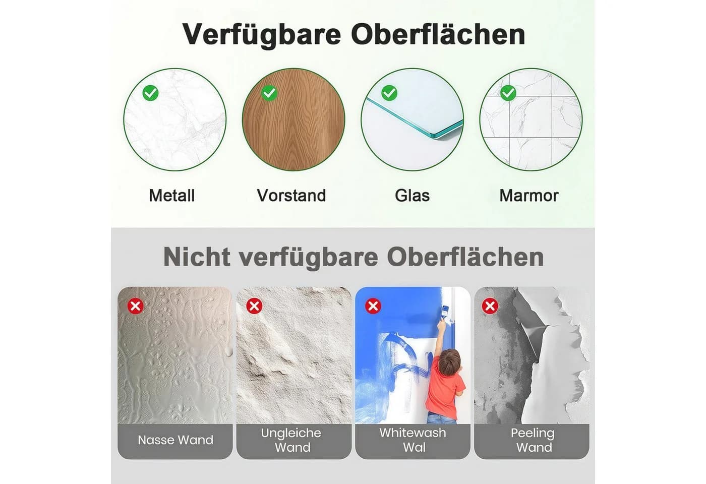 MOPUEA Wandsticker 3 Stück Pflanzen-Wandaufkleber 3D Grün - Bild 4