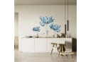 MOPUEA Wandtattoo Lotus 110x80cm Blau Dekorativer Wandaufkleber Bild 4