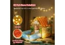 MOPUEA Spielzelt Schloss Kinderzelt mit Sternenlichterkette Bunt Bild 1