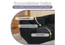 Leawin Schlafsofa Schwarz Cord Modulares Sofa mit Bettfunktion Bild 4
