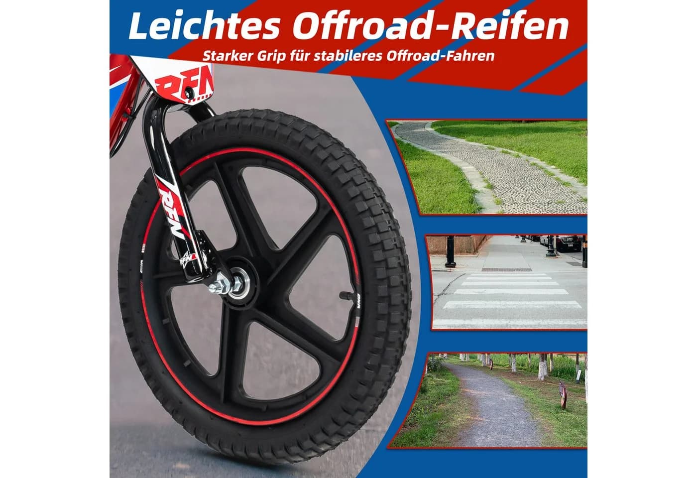 Vankel Elektro-Kindermotorrad DNA 16 250W 16 Zoll E-Laufrad Schwarz - Bild 5