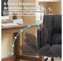 Leawin Ergonomischer Bürostuhl mit klappbaren Armlehnen Bild 5