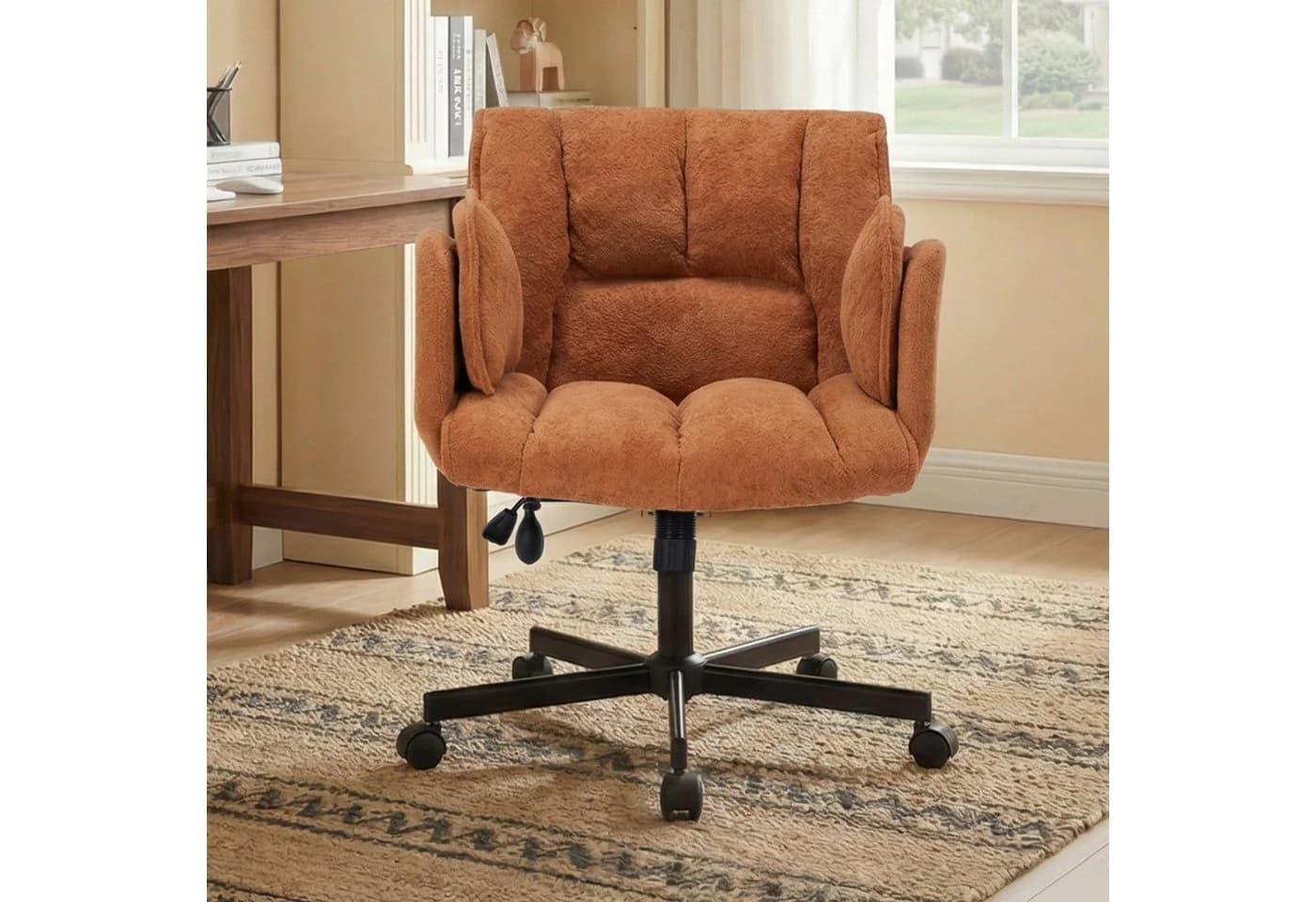 Leawin Bürostuhl Ergonomisch mit Air-Lordosenstütze & Klapparmlehnen - Bild 2
