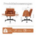 Leawin Bürostuhl Ergonomisch mit Air-Lordosenstütze & Klapparmlehnen Bild 3