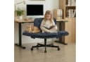 Leawin Bürostuhl ergonomisch mit 5-fach verstellbaren Armlehnen Chenille Blau Bild 1