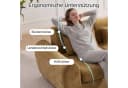 Leawin Modulares Schlafsofa L-Form 3-Sitzer Gelb mit Schlaffunktion Bild 5