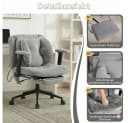 Leawin Ergonomischer Bürostuhl Grau mit Air-Lordosenstütze Bild 5