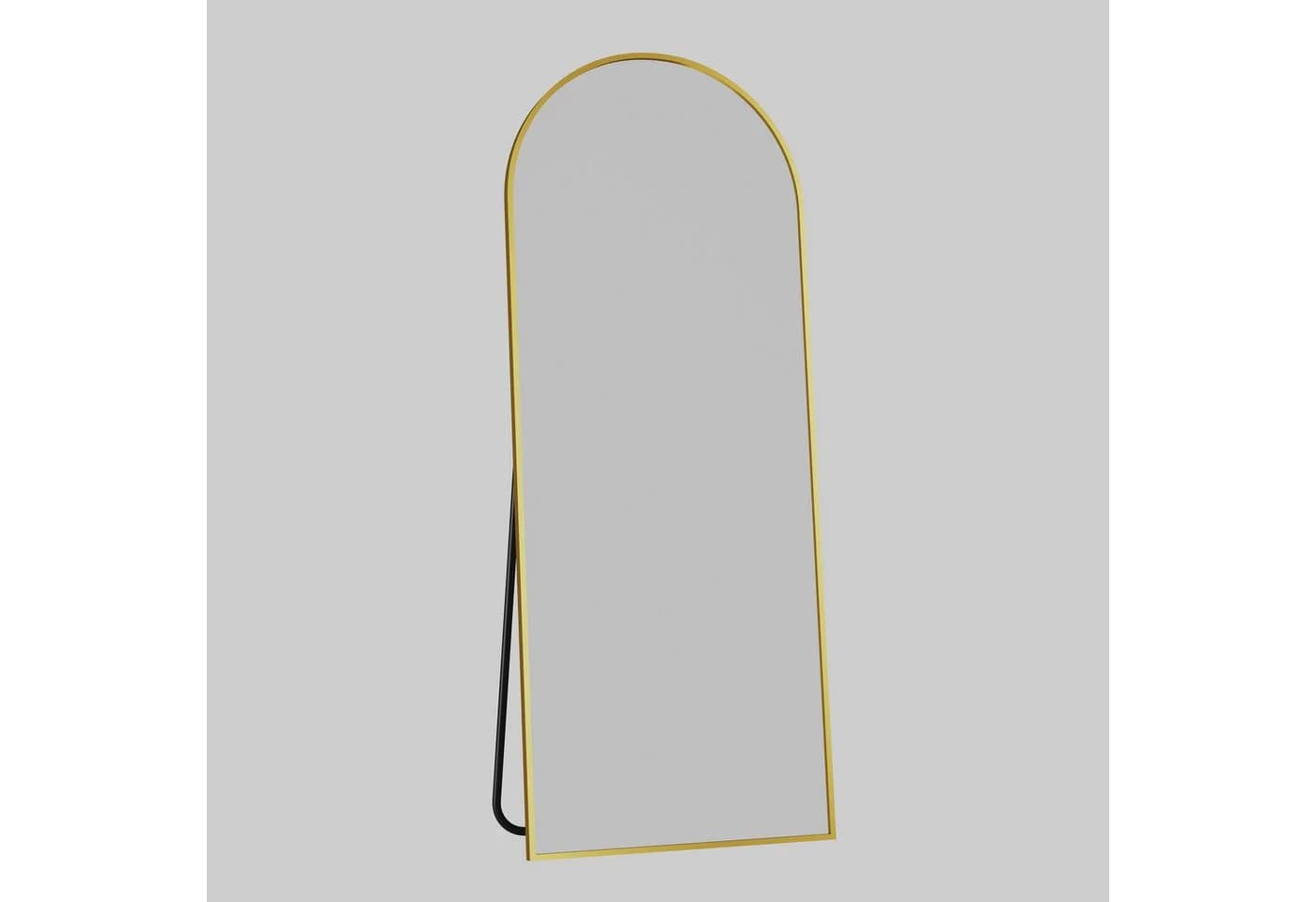 ANTOK Ganzkörperspiegel Bogenförmig Gold Schwarz HD-Glas - Bild 3