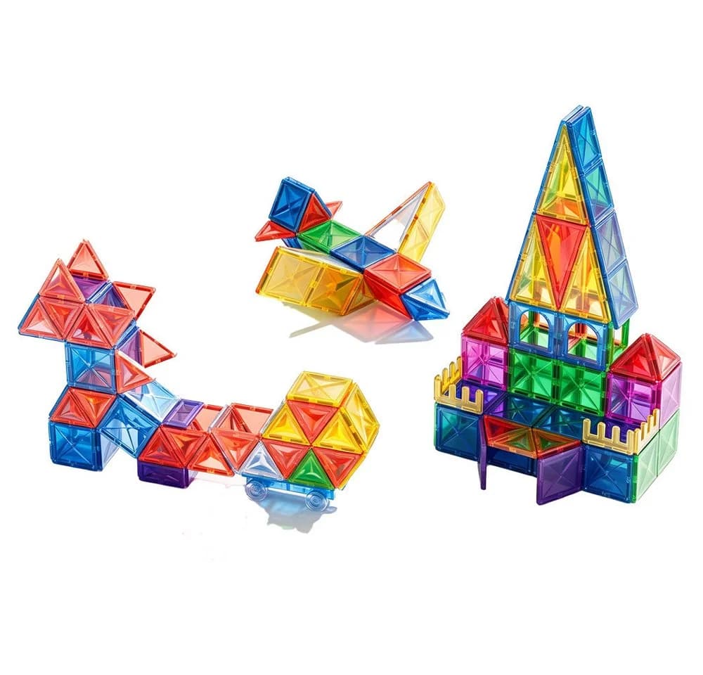 Rolipo Magnetische Bausteine Bunt 100 Stk. für Kinder ab 3 Jahren - Bild 2