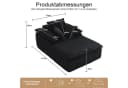 ANYSUN Relaxsessel Cord-Schlafsofa Schwarz Bild 1