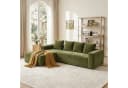 ANYSUN Ecksofa L-Form 4-Sitzer Grün Cordsamt Modern Bild 2