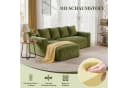 ANYSUN Ecksofa L-Form 4-Sitzer Grün Cordsamt Modern Bild 4