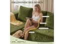ANYSUN Ecksofa L-Form 4-Sitzer Grün Cordsamt Modern Bild 5