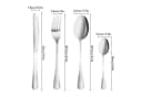 Forrlite Besteck-Set 24-teilig Edelstahl Silber für 6 Personen Bild 1