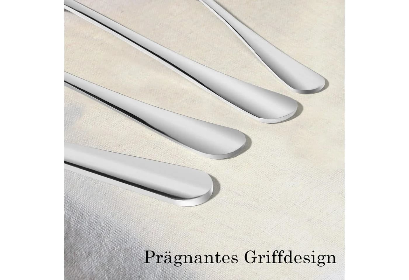 Forrlite Besteck-Set 24-teilig Edelstahl Silber für 6 Personen - Bild 4
