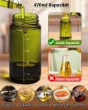 Forrlite Ölspender 2-in-1 Sprühflasche Glas 470ml BPA-frei Bild 5