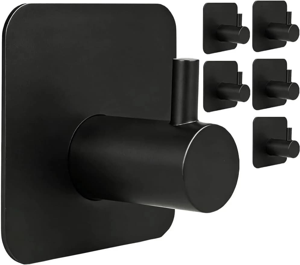 Forrlite Garderobenhaken 6-tlg. Schwarz Metall - Bild 2