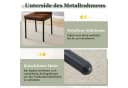 ANYSUN Esszimmerstuhl 4er Set Kunstleder Metallbeine Gold Modern Bild 5