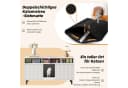 ANYSUN Katzenkloschrank Weiß mit Sandfangmatte und Stauraum Bild 5