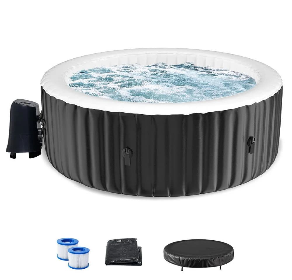 Meulbaty Whirlpool aufblasbar MSpa Tekapo 2-4 Personen Schwarz/Weiß - Bild 2