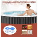 Meulbaty Whirlpool aufblasbar MSpa Tekapo 2-4 Personen Schwarz/Weiß Bild 3