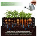 Meulbaty Blumenkasten Hochbeet Metall Schwarz Rechteckig Bild 5