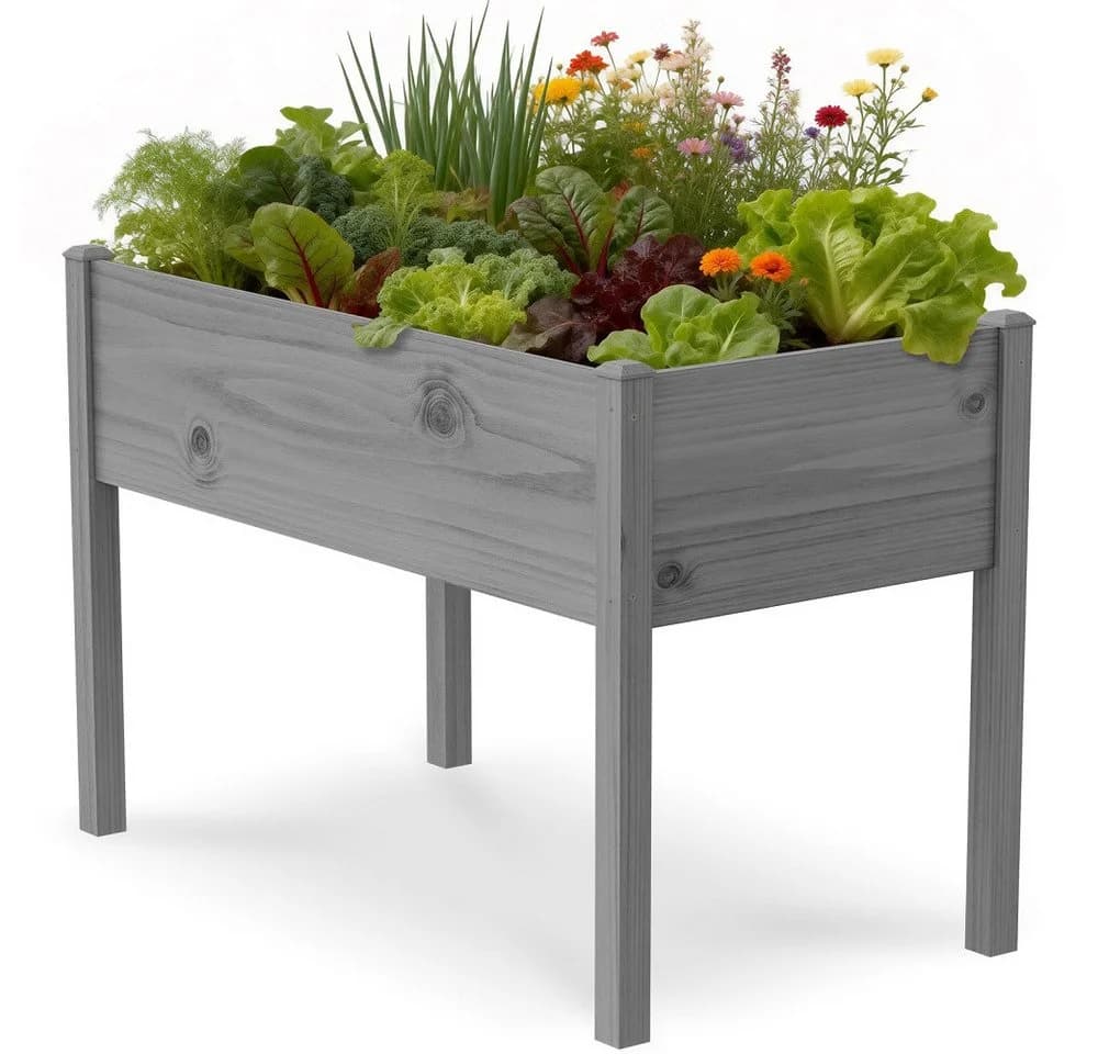Meulbaty Hochbeet Kiefernholz 80 cm Arbeitshöhe - Bild 2