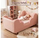 Meulbaty Kinderbett Rosa Wolkenform Bodenbett Bild 1