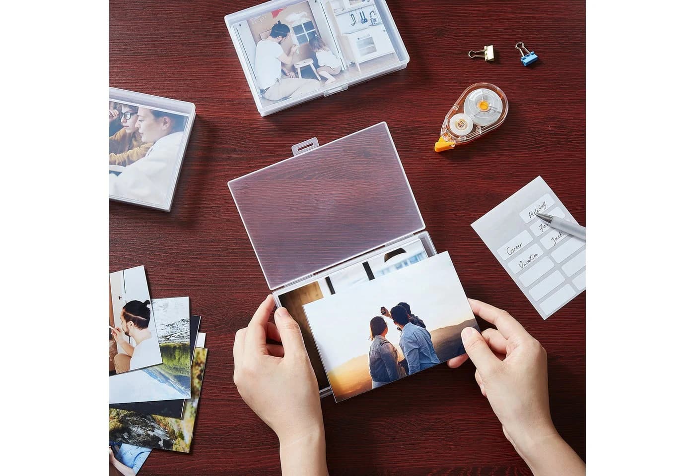 Lifewit Fotobox Fotoaufbewahrungsbox 18 Fotohalter Kunststoff