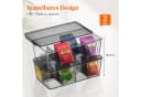 Lifewit Teebox 2er Set Stapelbar Transparent Schwarz Bild 3