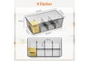 Lifewit Teebox 2er Set Stapelbar Transparent Schwarz Bild 4