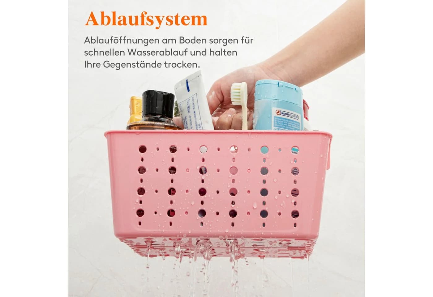 Lifewit Badorganizer Kunststoff Rosa - Bild 4
