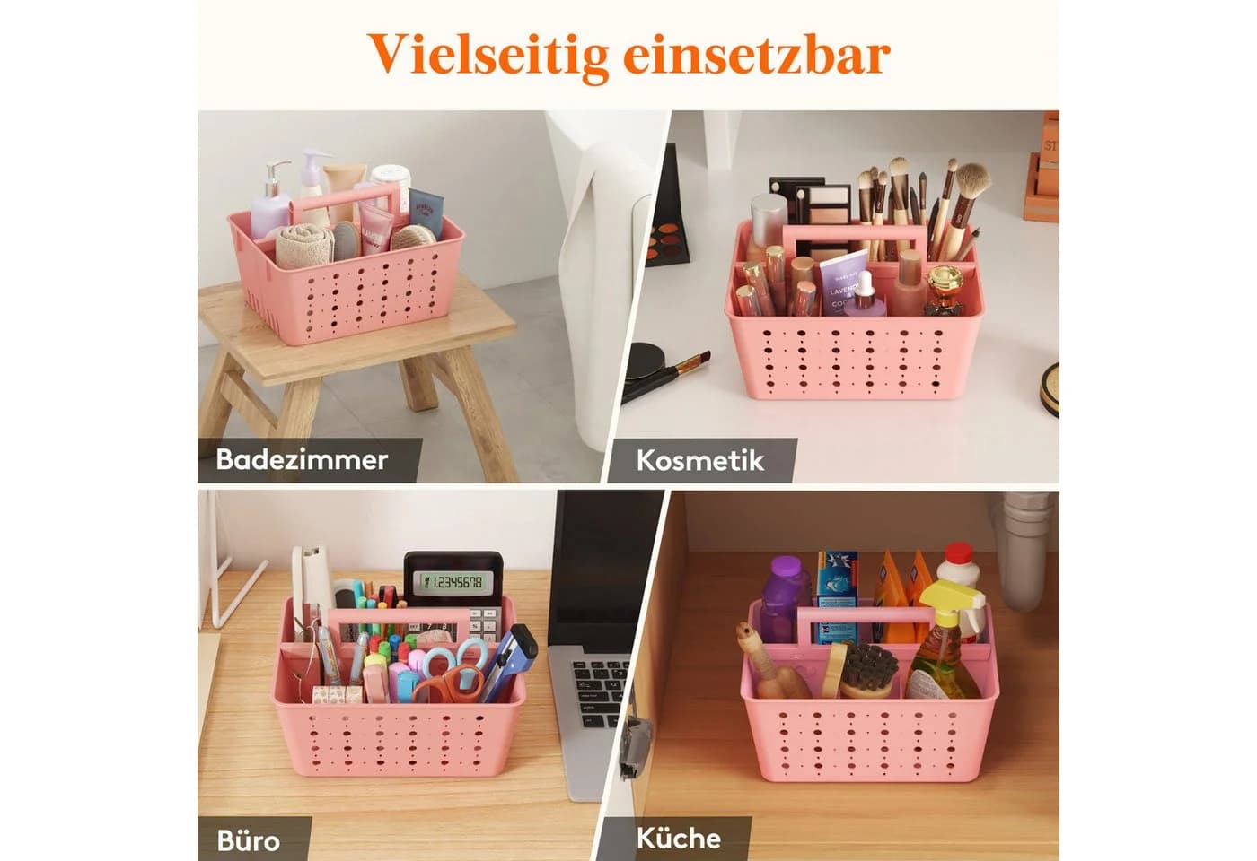 Lifewit Badorganizer Kunststoff Rosa - Bild 5