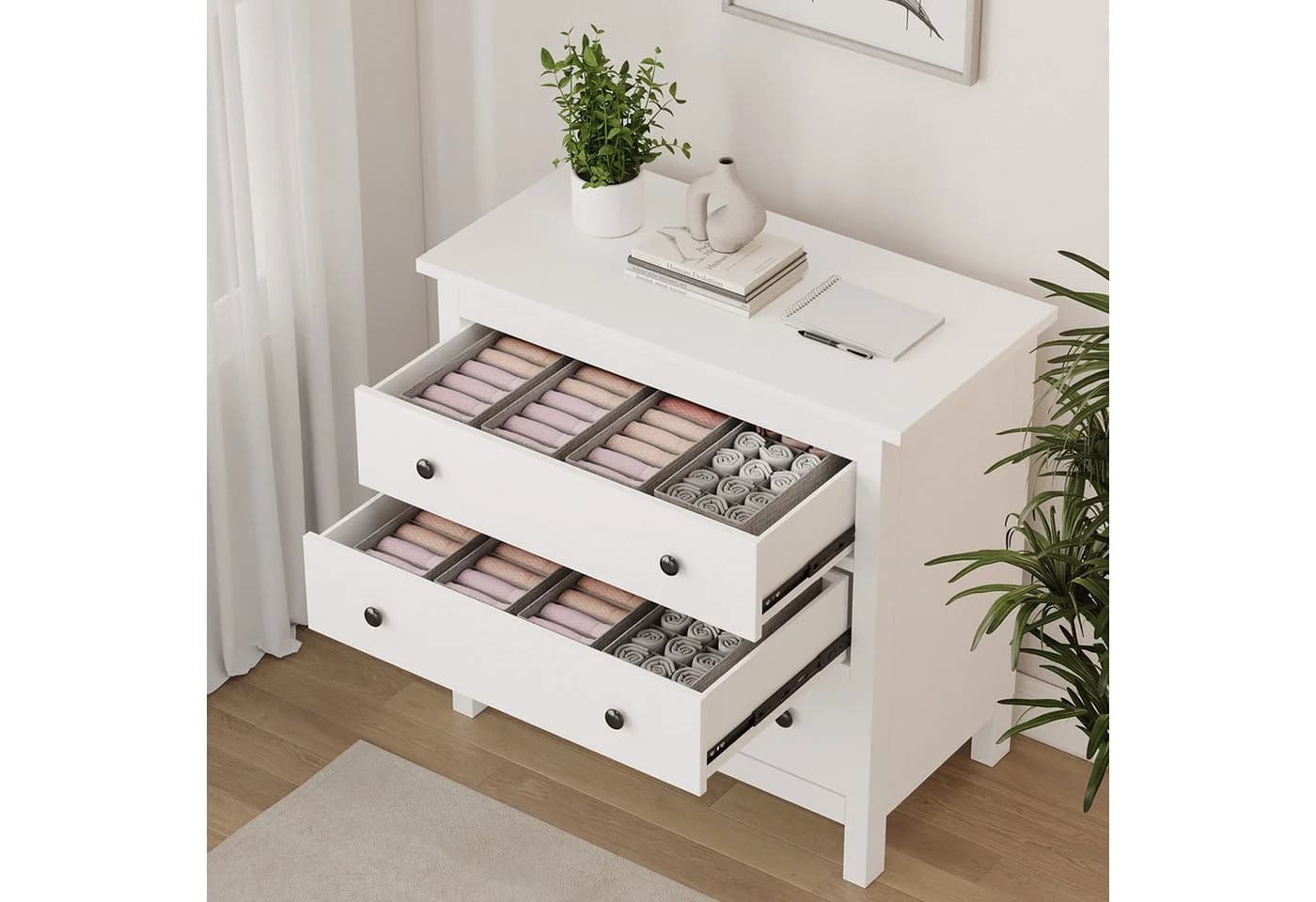Lifewit Aufbewahrungsdose Double Organizer für Kommode & Kleiderschrank (3 St) - Bild 4