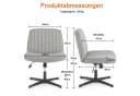 ANYSUN Bürostuhl Ergonomisch Grau Höhenverstellbar Bild 3