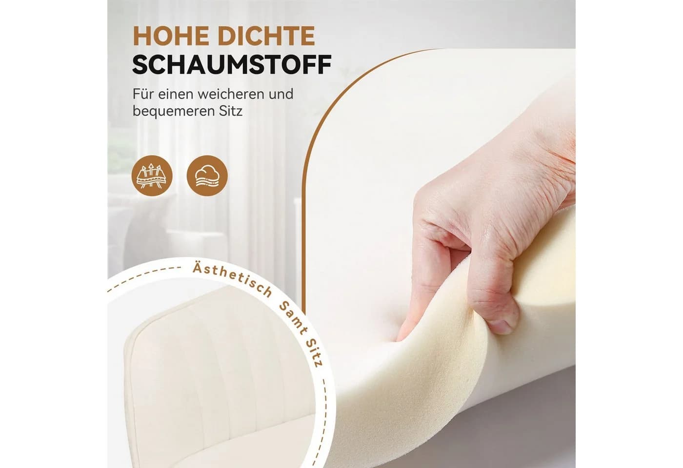 Ergonomischer Bürostuhl in Grau und Schwarz - Bild 4