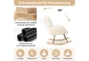 HawthyHome Schaukelstuhl Beige Relaxsessel Wohnzimmer Schlafzimmer Balkon Bild 5