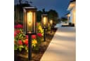 Fyrove Solarleuchte mit Bewegungsmelder Schwarz LED Garten Bild 2